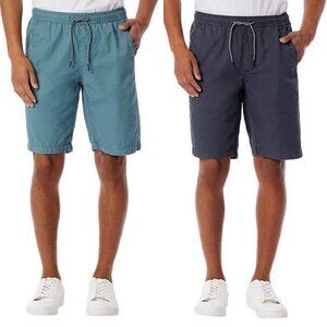 NEW 2-Pack Unionbay Men's Relaxed Fit Pull-On Shorts, Size Medium